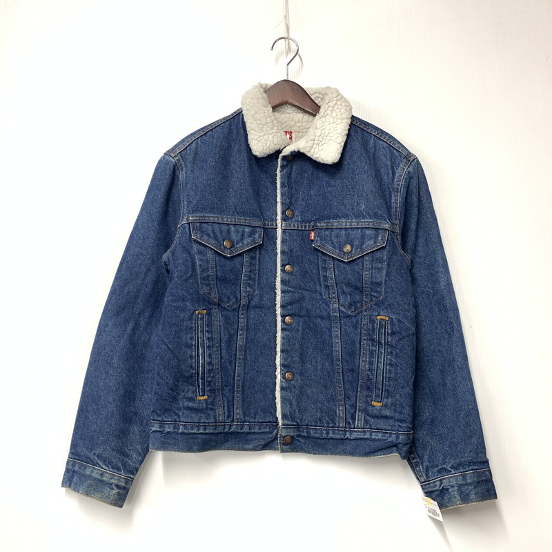 百貨店SALE 20%OFF~【中古品】【メンズ】 Levi\u0027s リーヴァイズジーンズ 70608-0216 USA製 80S BOA DENIM JACKET ボア ジーンズ 上衣 アウター 146-251011-ya-06-izu 大きさ：38 色合い：インディゴ 未来永劫Net店