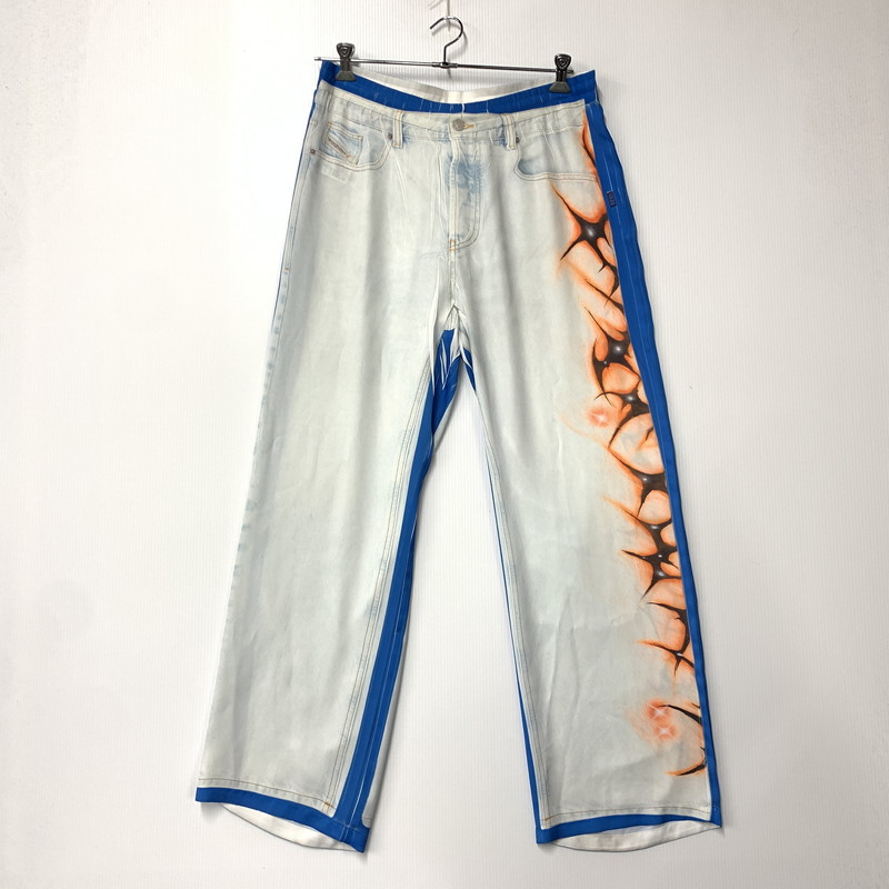 百貨店SALE 20%OFF~【中古品】【メンズ】 DIESEL ディーゼル 0SPDH P-AFTER-GRAFFITI-JAP  P アフター グラフィティ Jap EASY PANTS イージーパンツ ズボン ボトムス 152-251011-ya-03-izu 大いさ：L 色合い：ともし火青碧 生生世世Net店