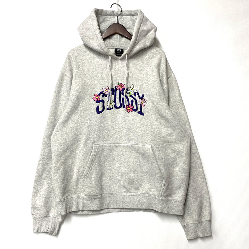 楽天市場】stussy ワンポイントロゴ刺繍 パーカー Sサイズ ブラック