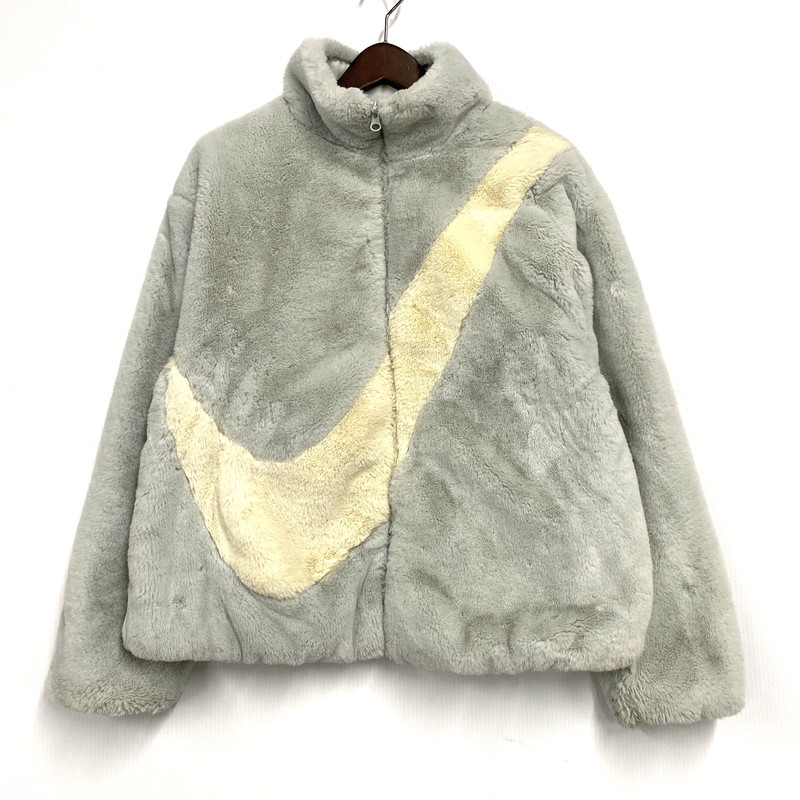 楽天市場】NIKE WOMENS FAUX FUR JACKET poison green/black cu6559