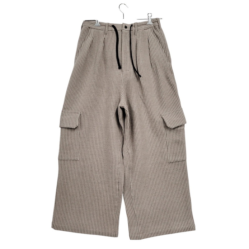 【中古美品】【メンズ】  ANCELLM アンセルム WOOL CORDUROY CARGO SLACKS ANC-PT87 絨毛 コール天 積貨委託貨物 スラックス ズボン下 ボトムス 151-251030-as-29-izu 大いさ：2 色合い：SAND 生々世々Net店 ズボン・パンツ-メンズファッション