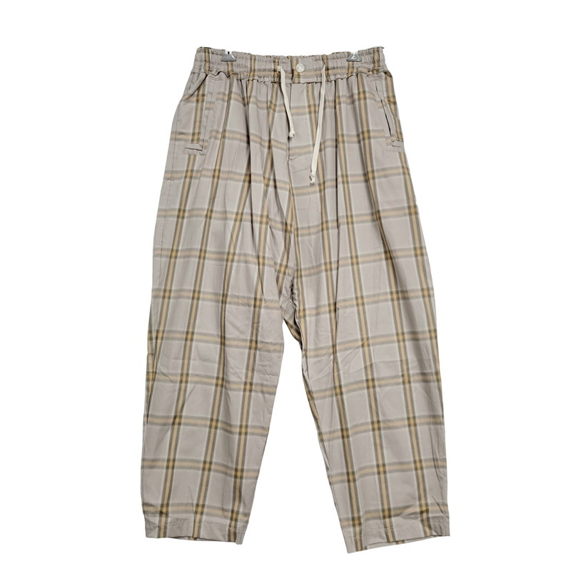 百貨店SALE 20%OFF~【中古美品】【メンズ】  LQUARTET エルカルテット OMBRE CRAFTSMAN PAJAMAS PANTS オンブレ 手工芸品マン パジャマズボン下 読み合わせる ボトムス 151-251030-as-28-izu 大いさ：M 色合い：BEIGE 生生世世Net店