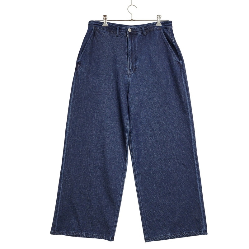 百貨店SALE 20%OFF~【中古美品】【メンズ】  SATOU サトウ DOKAN WIDE DENIM PT25012 ドカン広広としたジーンズ ズボン下 ボトムス 151-251030-as-14-izu 大いさ：2 色合い：INDIGO 生生世世Net店
