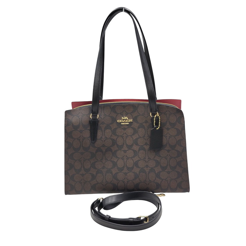 【中古美品】【レディース】 COACH コーチ 2WAY BAG C4075 トートバッグ ショルダーバッグ カバン 鞄 180-251113-as-04-izu カラー：ダークブラウン 万代Net店