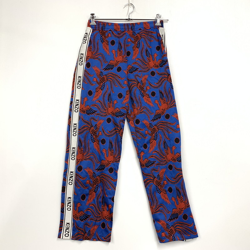 【中古品】【メンズ】 KENZO ケンゾー F952PA737930 国内正規 FLYING PHOENIX JACQUARD TRACK PANTS フライング フェニックス ジャガード トラックパンツ ズボン ボトムス 152-251118-ya-09-izu サイズ：S カラー：BLUE×RED 万代Net店
