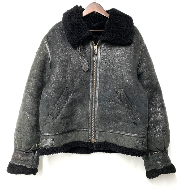 FEDELESS MILITARY ムートン B-3 フライトジャケット L 黒 楽天市場】FEDELESS MILITARY INC シープスキン 長袖 B-3 フライト
