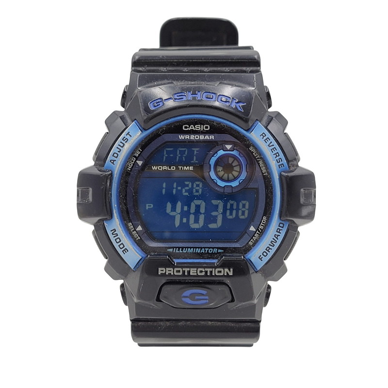 【現状渡し品】【メンズ/レディース】 G-SHOCK ジーショック 8900 SERIES G-8900A デジタル 腕時計 196-251129-as-29-izu サイズ：55.1 × 52.5 × 16.3 mm カラー：ブルー×ブラック 万代Net店