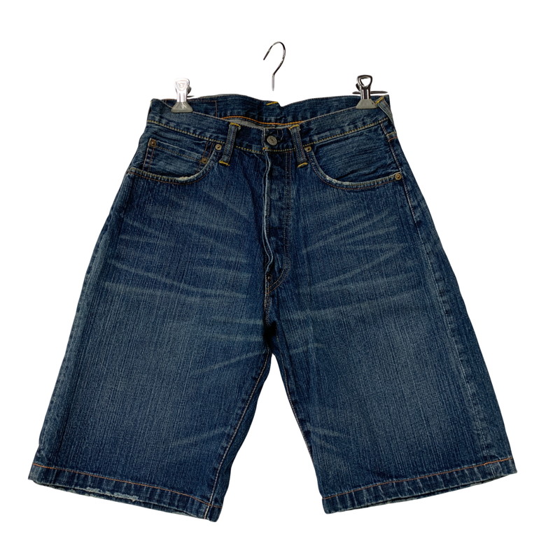【中古品】【メンズ】 EVISU エヴィス LOT2001 BIG SEAGULL DENIM SHORT ビッグ シーガル デニム ショート ボトムス ズボン 156-251201-cs-05-izu サイズ：32 カラー：インディゴ 万代Net店