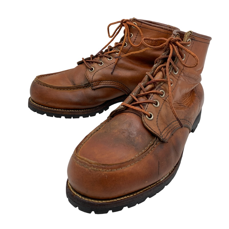 【現状渡し品】【メンズ】 RED WING レッドウィング 875 白四角犬タグ MADE IN U.S.A. 1990年製 90S IRISH SETTER アイリッシュ セッター ブーツ シューズ 靴 164-251210-cs-05-izu サイズ：9 カラー：ブラウン 万代Net店｜万代Net店