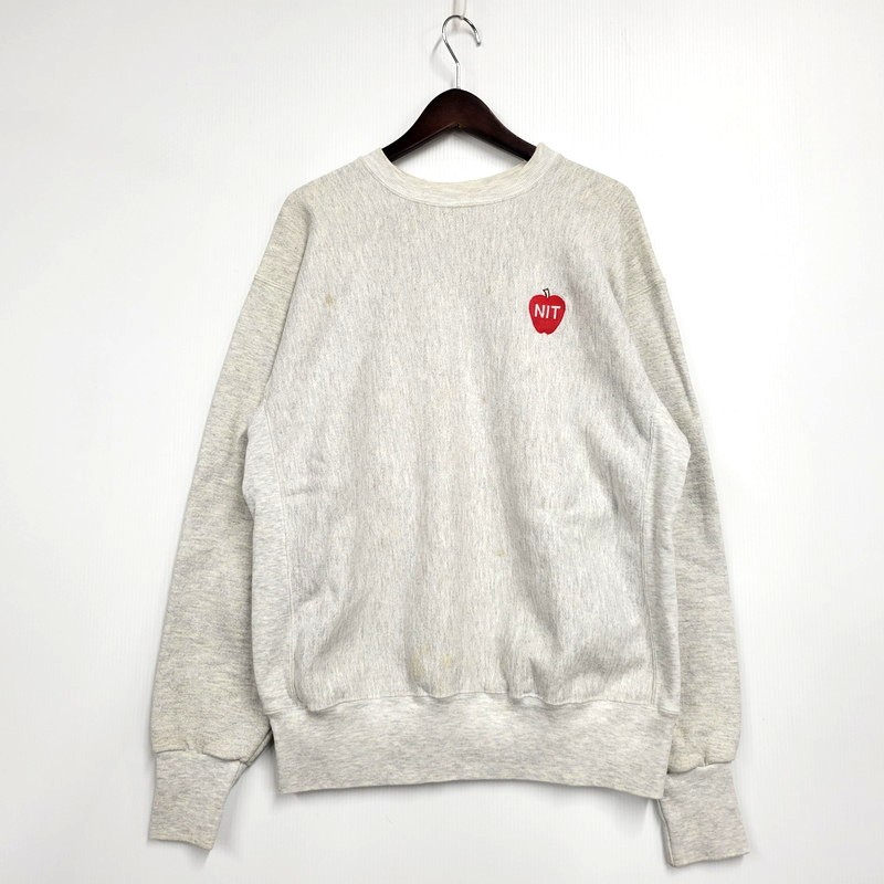 【中古品】【メンズ】  RUGGED SWEATS ラギッドスウェット APPLE SWEAT SHIRT アップル トレーナー USA製 調教師 長袖 トップス 146-251216-as-12-izu 大きさ：XL 色つや：薄墨色 生生世世Net店