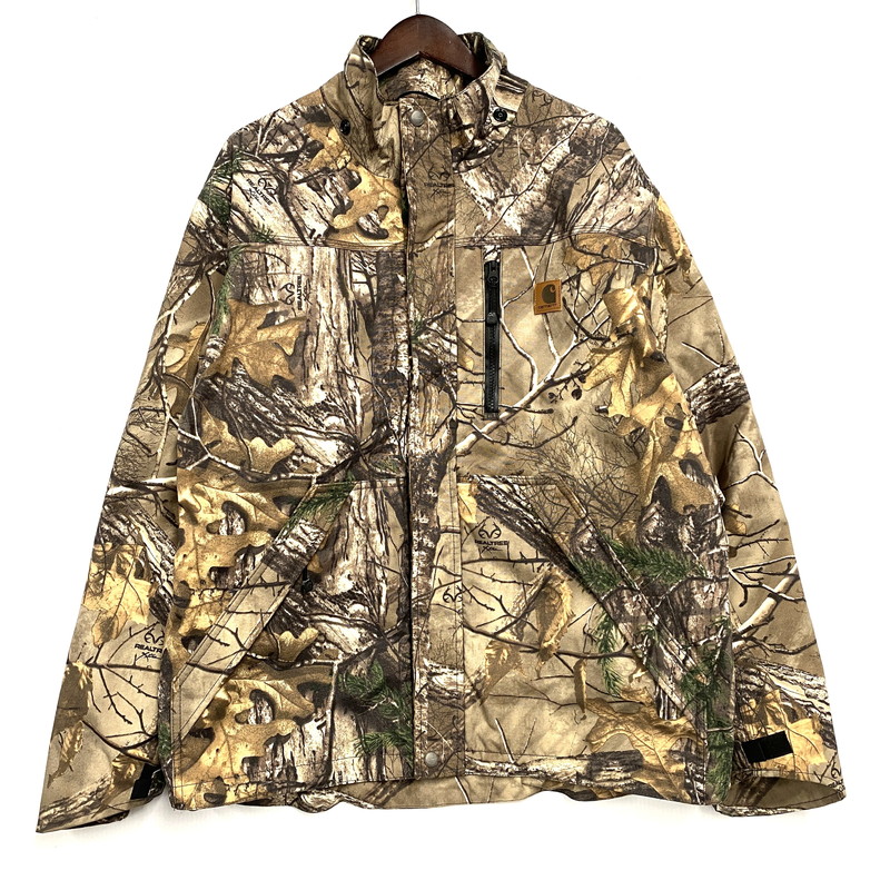 百貨店SALE 20%OFF~【中古品】【メンズ】 Carhartt 鉄道車両ハート型 MESH LINER REAL TREE JACKET 101090 977 メッシュラインドライブ 写実的天然木 上衣 アウター 146-251216-as-25-izu 大きさ：M 色つや：赤銅色系 生生世世Net店