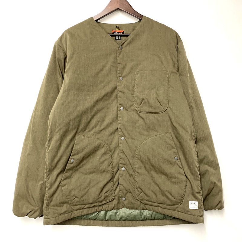 百貨店SALE 20%OFF~【中古品】【メンズ】  NANGA ナンガ HINOC RIPSTOP INNER DOWN CARDIGAN ヒノック 下唇立ちふさがる 下着類 落ちこむ ジレー トップス 長袖 144-251220-cs-19-izu 大きさ：M 色つや：カーキ 生生世世Net店