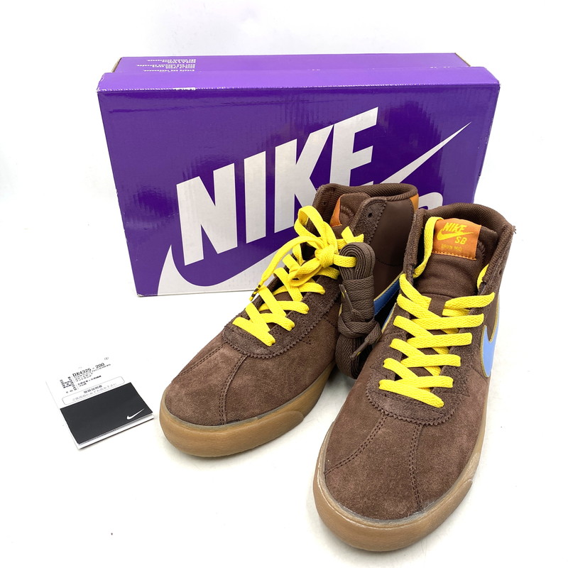 【中古品】【メンズ】 NIKE SB ナイキエスビー ×WHY SO SAD DX4325-200 WOMEN’S BRUIN HIGH ウィメンズ ブルイン ハイ スニーカー 靴 160-260101-tt-01-izu サイズ：27.5cm カラー：LT CHOCOLATE/LIGHT BLUE 万代Net店