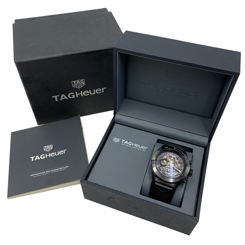 百貨店SALE 20%OFF~【現況乗り合い船品】【メンズ/レディース】 TAG HEUER タグホイヤー CAR2A90 カレラ キャリバーホイヤー01 クロノグラフ 自動小銃一巻きウォッチ 時辰儀 195-260107-cs-15-izu 色合い：黒いこと 未来永劫Net店