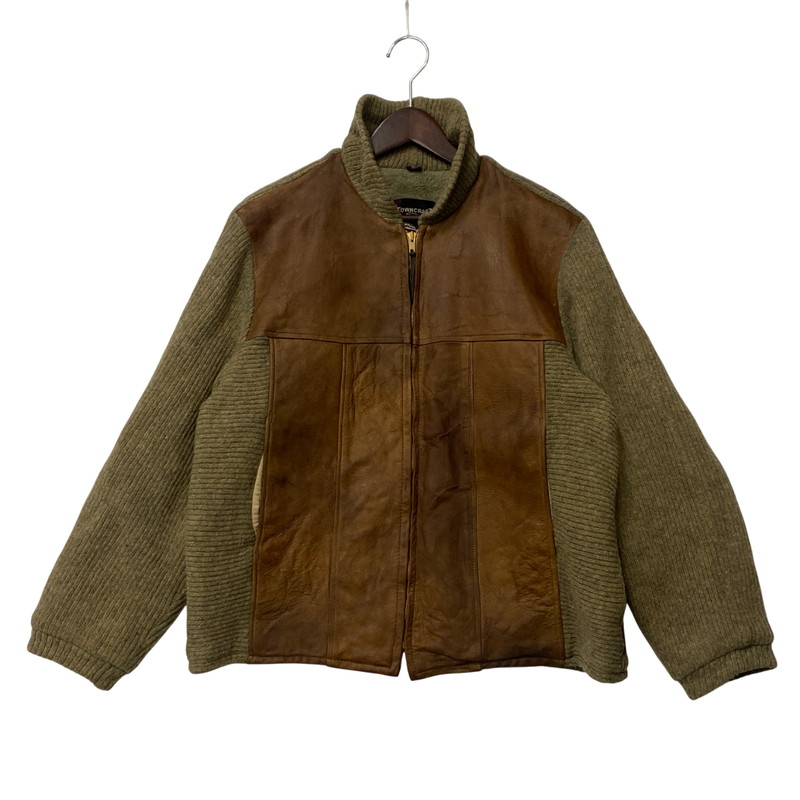 【現状渡し品】【メンズ】 TALONジッパー NUBAK WOOL KNIT JACKET ヌバック ウール ニット ジャケット アウター 146-260108-yn-08-izu サイズ:L カラー:マルチカラー 万代Net店|万代Net店