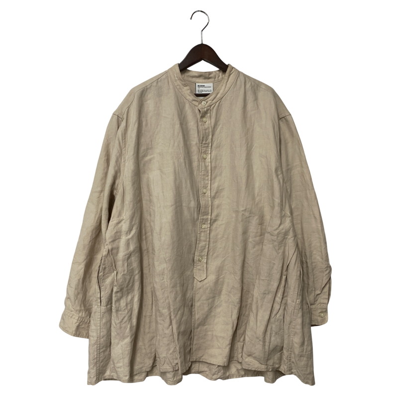 【中古品】【メンズ】 HED MAYNER ヘドメイナー 3-PLEAT SHIRT 3プリーツ シャツ 長袖 トップス 141-260111-as-12-izu サイズ：S カラー：ベージュ 万代Net店