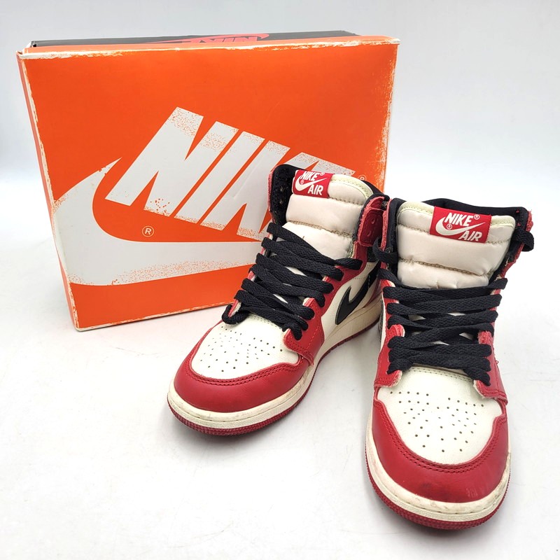 百貨店SALE 20%OFF~【中古品】【レディース】 NIKE ナイキ AIR JORDAN 1 RETRO HIGH OG GS FD1437-612 エア湖 ジョーダン 1 レトロ ご機嫌 OG GS スニーカー シューズ 靴 166-260112-as-03-izu 大きさ：22.5珊 色つや：VARSITY RED/BLACK-SAIL-MUSLIN 生生世世Net店