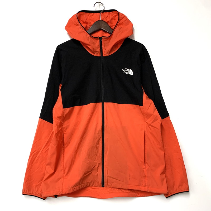 【中古品】【メンズ】 THE NORTH FACE ザ・ノースフェイス ANYTIME WIND HOODIE NP72070 エニータイムウィンドフーディ ジャケット アウター 144-260113-as-07-izu サイズ：XL カラー：オレンジ系 万代Net店