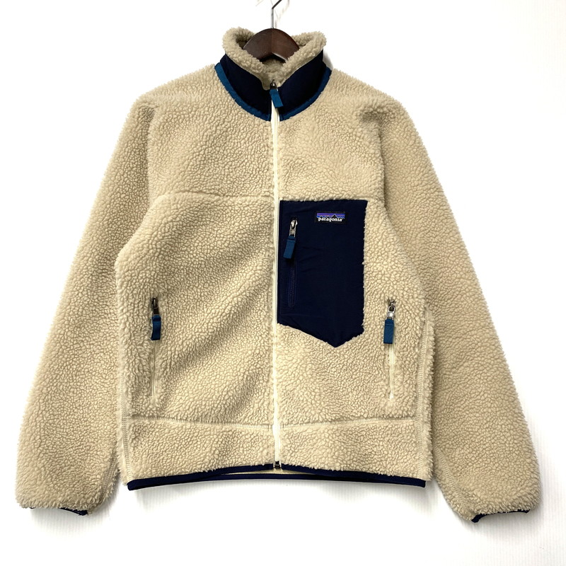 【中古品】【メンズ】 patagonia パタゴニア CLASSIC RETRO X JACKET 23056FA19 クラシックレトロXジャケット アウター 144-260115-as-35-izu サイズ：XS カラー：ベージュ系 万代Net店