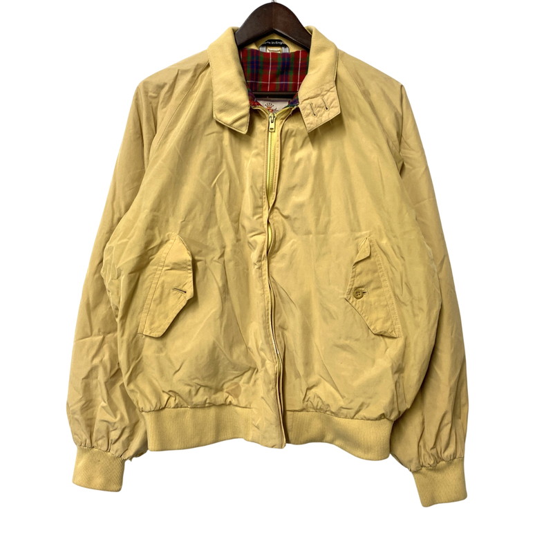 【現状渡し品】【メンズ】 BARACUTA バラクータ 英国製 AEROジッパー G9 SWING TOP BLOUSON エアロ スウィング トップ ブルゾン 長袖 アウター 146-260115-kh-01-izu サイズ：107cm/42 カラー：ベージュ 万代Net店