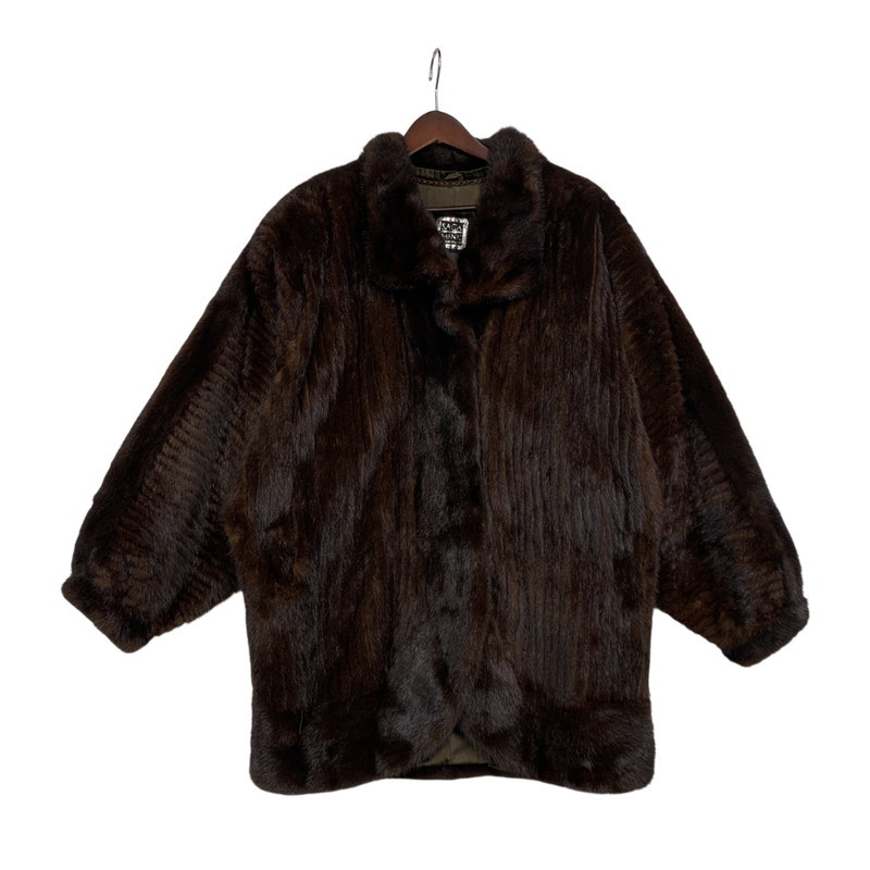 【中古品】【レディース】  SAGA MINK サガ 日本製 DEMIBUFF MINK COAT デミバフ コート アウター 168-260117-cs-08-izu サイズ：F カラー：ブラウン 万代Net店