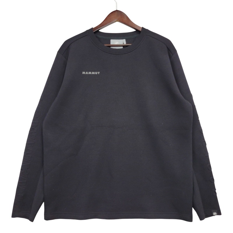 【中古品】【メンズ】 Mammut マムート DYNO 2.0 ML CREW NECK SWEATSHIRT 1014-04970 ダイノ クルーネック スウェットシャツ 長袖 トップス 144-260119-as-23-izu サイズ：XL カラー：ブラック 万代Net店