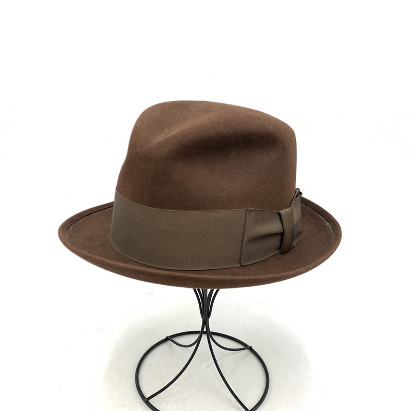 【現状渡し品】【メンズ】 DOBBS ドブス FELT HAT フェルト ハット 帽子 小物 服飾雑貨 185-260120-ay-04-izu カラー：ブラウン 万代Net店