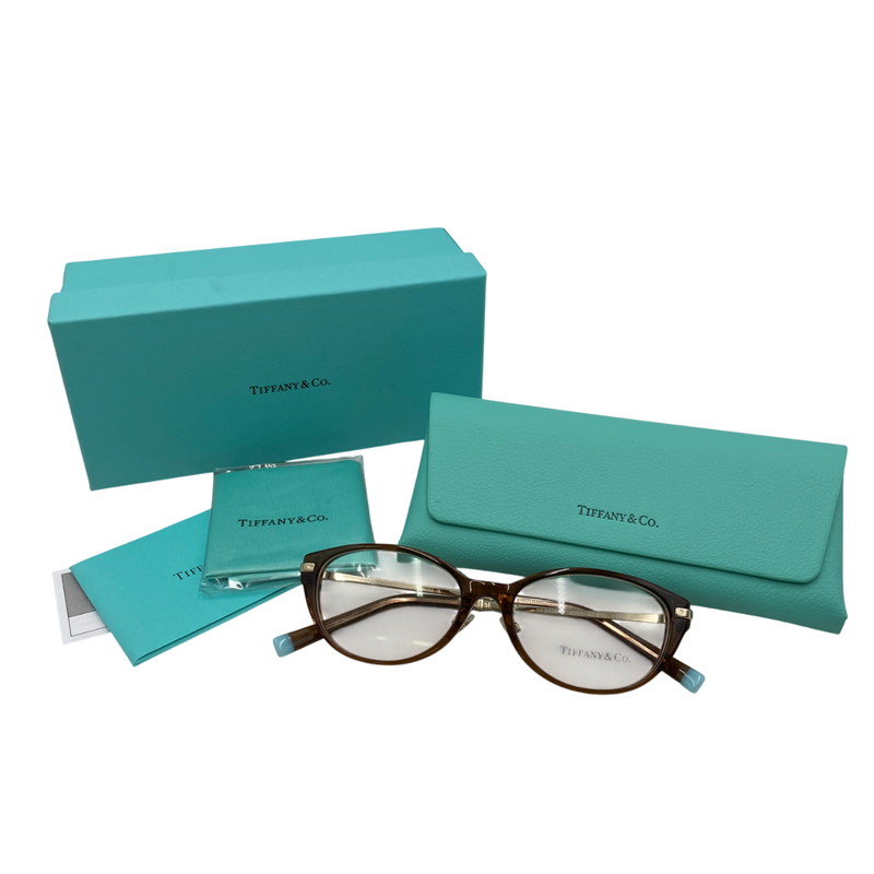【中古品】【メンズ/レディース】 TIFFANY&Co. ティファニー EYEWEAR TF2225-D アイウェア メガネ 眼鏡 183-260121-as-09-izu サイズ：53□16-145 カラー：ブラウン系 万代Net店