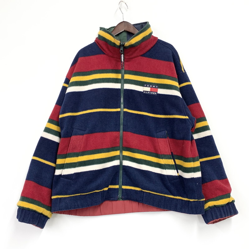 百貨店SALE 20%OFF~【中古品】【メンズ】 TOMMY HILFIGER トミーヒルフィガー 0500716-5182 90S NYLON ナイロン × FLEECE REVERSIBLE SAILING JACKET フリース リヴァーシブル セーリング 上衣 146-260122-ya-10-izu 大きさ：XL 色つや：マルチ 生生世世Net店