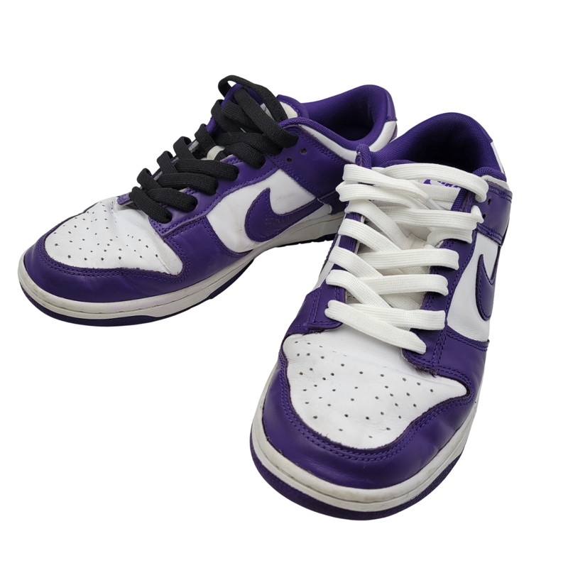 【中古品】【メンズ】NIKE ナイキ DD1391-104 DUNK LOW RETRO CHAMPIONSHIP COURT PURPLE ダンク ロー チャンピオンシップ コートパープル スニーカー 靴 160-260130-tt-08-izu サイズ：27.5cm カラー：WHITE/COURT PURPLE 万代Net店