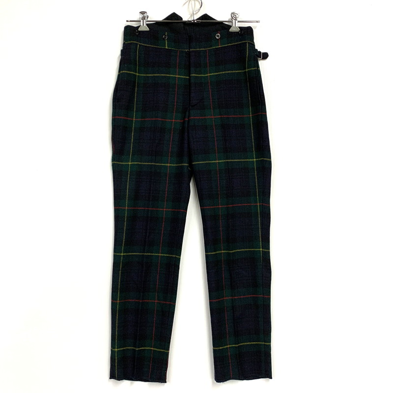 【中古品】【メンズ】 ANATOMICA アナトミカ TANGO PANTS タンゴ パンツ STEWART TARTANS WOOL スチュワート タータンズ ウール ズボン ボトムス 151-260130-ya-09-izu サイズ：40 カラー：グリーン系 万代Net店