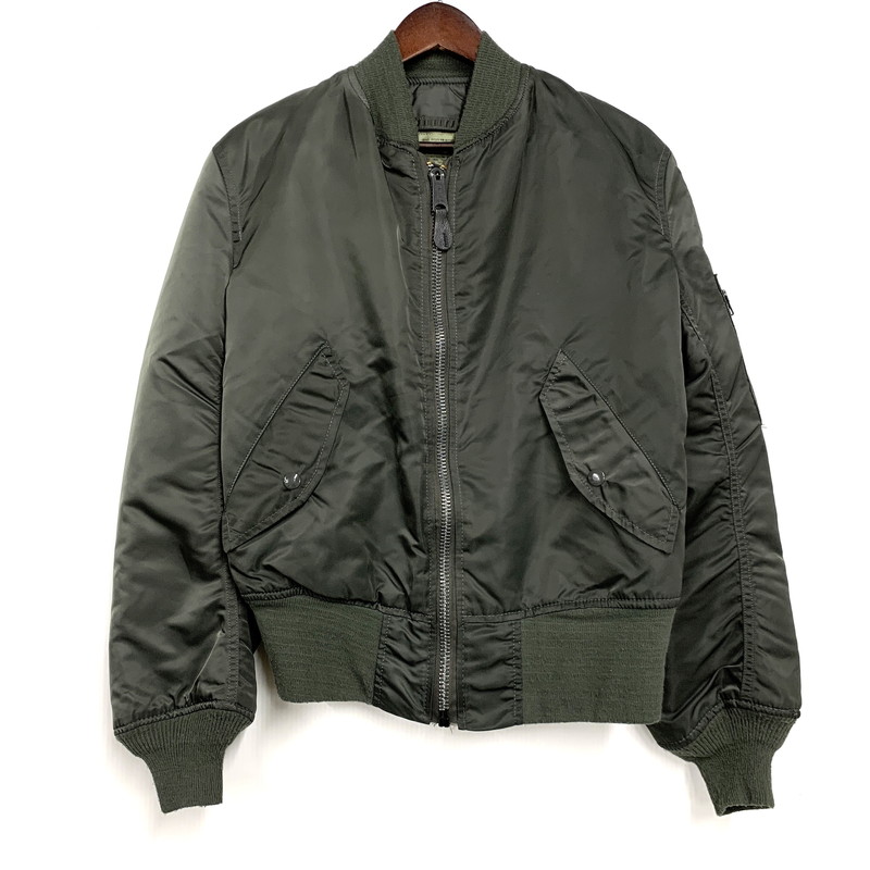 百貨店SALE 20%OFF~【中古品】【メンズ】  ALPHA INDUSTRIES アルファインダストリーズ 0615-00-573-8335 USA製  MA-1 FLIGHT JACKET 航空 上衣 アウター 145-260130-ya-14-izu 大きさ：XS 色つや：暗然たる緑であること 生生世世Net店