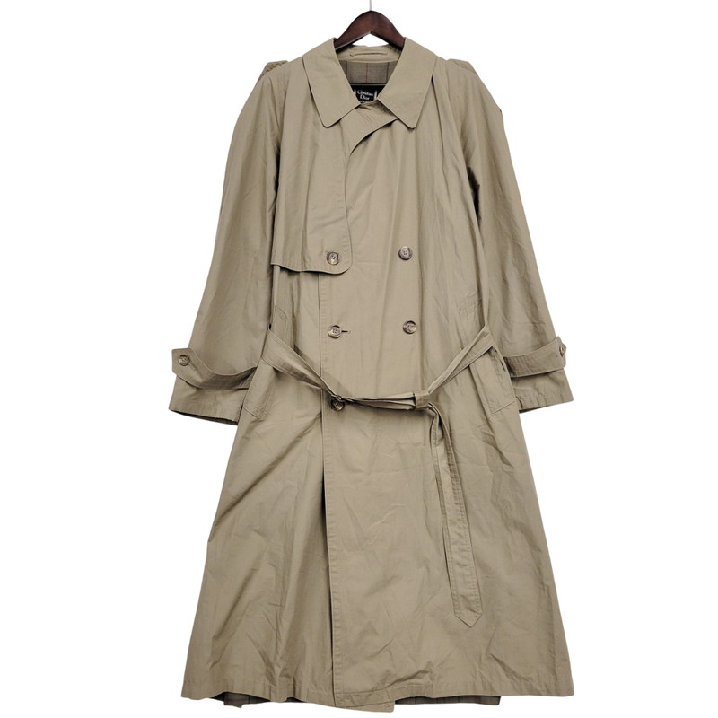 【中古品】【メンズ】 CRISTIAN DIOR MONSIEUR クリスチャン ディオール ムッシュ TRECH COAT トレンチ コート アウター 146-260131-ya-20-izu サイズ：40R カラー：BROWN 万代Net店