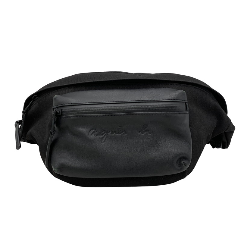 【中古品】【メンズ/レディース】 agnes b. アニエスベー OAH14-02 WAIST BAG ウエスト バッグ カバン 鞄 188-260202-cs-07-izu カラー:ブラック 万代Net店|万代Net店
