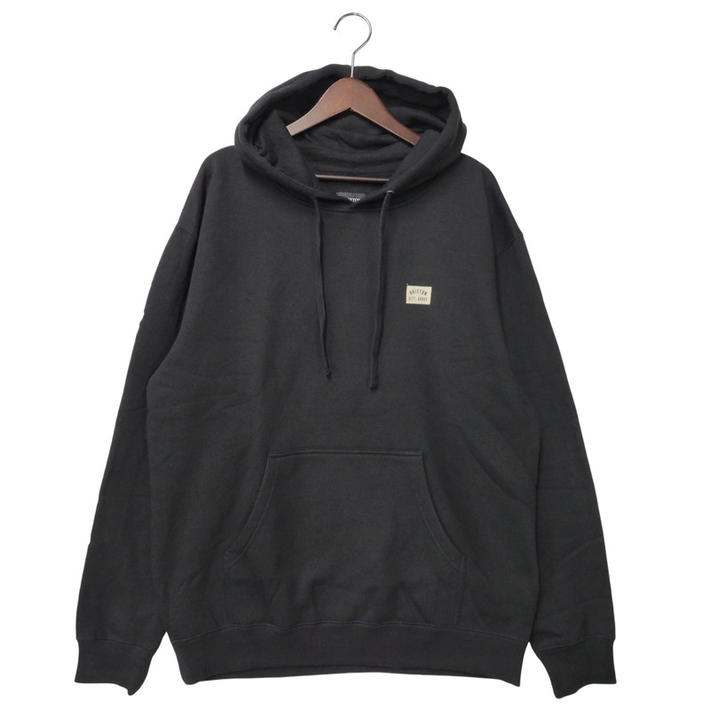 【中古美品】【メンズ】 BRIXTON ブリクストン WOODBURN HOODIE ウッドバーン フーディー パーカー トップス 長袖 142-260202-kh-05-izu サイズ：L カラー：ブラック 万代Net店