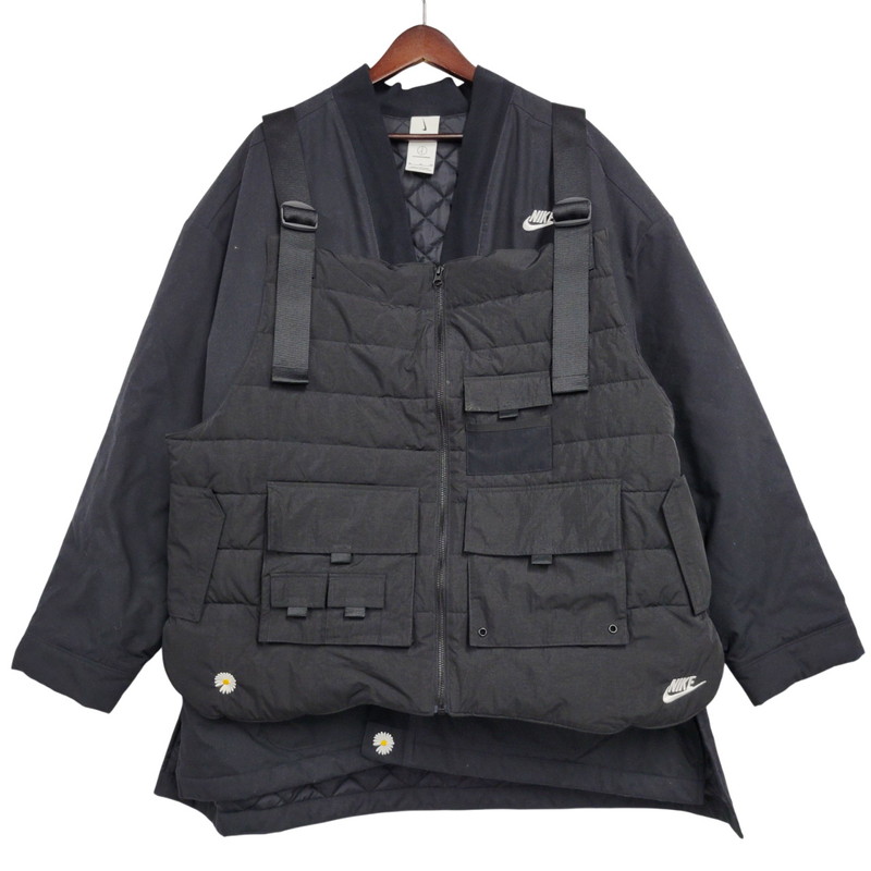 【中古品】【メンズ】NIKE ナイキ ×PEACEMINUSONE PMO JACKET & VEST ジャケット＆ベスト アウター 142-260208-tt-02-izu サイズ：XL カラー：ブラック 万代Net店 24,640円