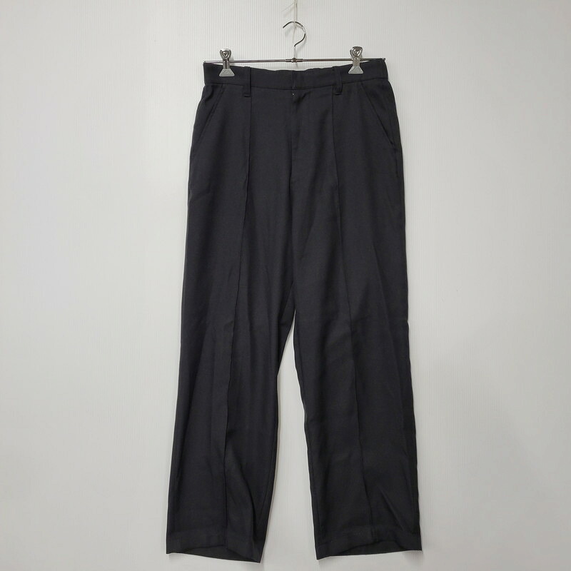 百貨店SALE 10%OFF~【中古品】【メンズ】 DELUXE 晴れ晴れしい 23SD4226 ZOOT STRAIGHT PIN TUCK PANTS ズート 引っ切り無い ピン タック ズボン下 ボトムス 153-260209-yn-12-izu 大きさ：L 色合い：黒いこと 未来永劫Net店