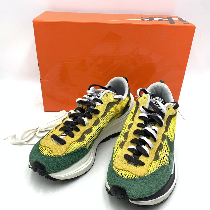 【中古品】【メンズ】 NIKE ナイキ ×SACAI サカイ CV1363-700 VAPOR WAFFLE ヴェイパーワッフル スニーカー シューズ 靴 160-260210-ya-01-izu サイズ：28cm カラー：TOUR YELLOW/GORGE GREEN-SAIL 万代Net店