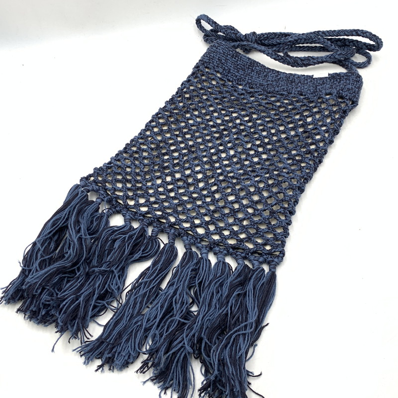 百貨店SALE 10%OFF~【中古品】【レディース】  SUGARHILL 精製糖吸血鬼 2441001009 COTTON KNIT BAG LARGE 綿織物 編み物 御徒面子 ラージ 鞄 鞄 188-260210-ya-05-izu 色合い：米国海軍 未来永劫Net店