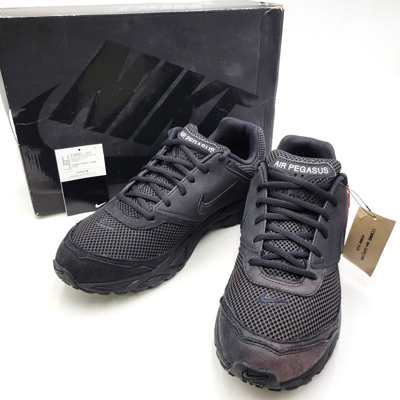 【中古品】【メンズ】 NIKE ナイキ × COMME DES GARCONS HOMME PLUS コムデギャルソン オムプリュス AIR PEGASUS 2005 SP FJ4692-001 エア ペガサス 2005 SP スニーカー 靴 160-260211-as-19-izu サイズ：28cm カラー：BLACK/WHITE 万代Net店