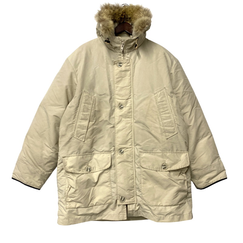 百貨店SALE 10%OFF~【中古品】【メンズ】BERT PULITZER バートピューリッツァー USA製 GOOSE DOWN PARKA グースダウンパーカー 146-260211-tt-06-izu 大きさ：L 色つや：ベージュ 生生世世Net店