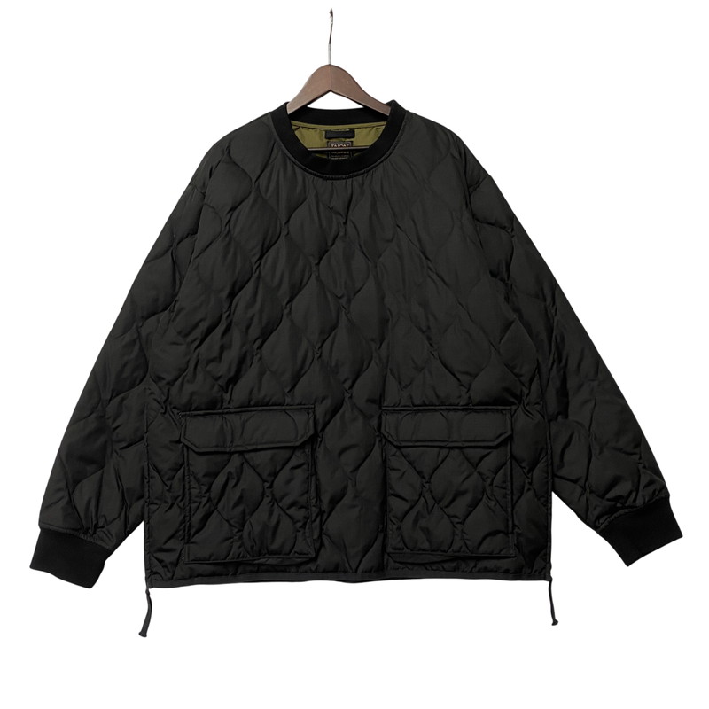 百貨店SALE 10%OFF~【中古品】【メンズ】  TAION タイオン 100PML-1 MILITARY DOWN PULL OVER ミリタリー 落ちこむ ティーシャツ トップス 長袖 144-260212-cs-07-izu 大きさ：ASIA XXXL 色合い：黒いこと 未来永劫Net店