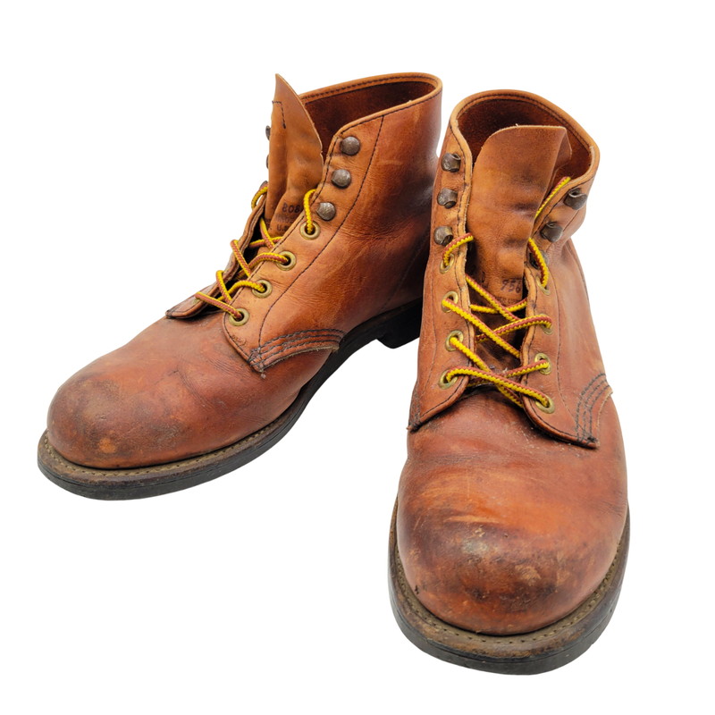 百貨店SALE 10%OFF~【現況乗り合い船品】【メンズ】REDWING レッドウィングプリント羽引き舟 USA製 CLASSIC ROUND BOOTS クラシックラウンドブーツ 靴 164-260215-tt-09-izu 大きさ：7 色合い：赤銅色系 未来永劫Net店