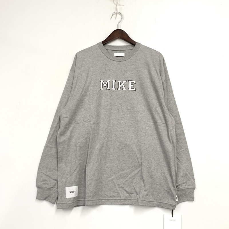 【中古美品】【メンズ】 WTAPS ダブルタップス 242ATDT-CSM10 ACADEMY アカデミー LS ロングスリーブ COTTON コットン XRAY エックスレイ トップス 長袖 142-260218-ya-08-izu サイズ：02 カラー：グレー 万代Net店