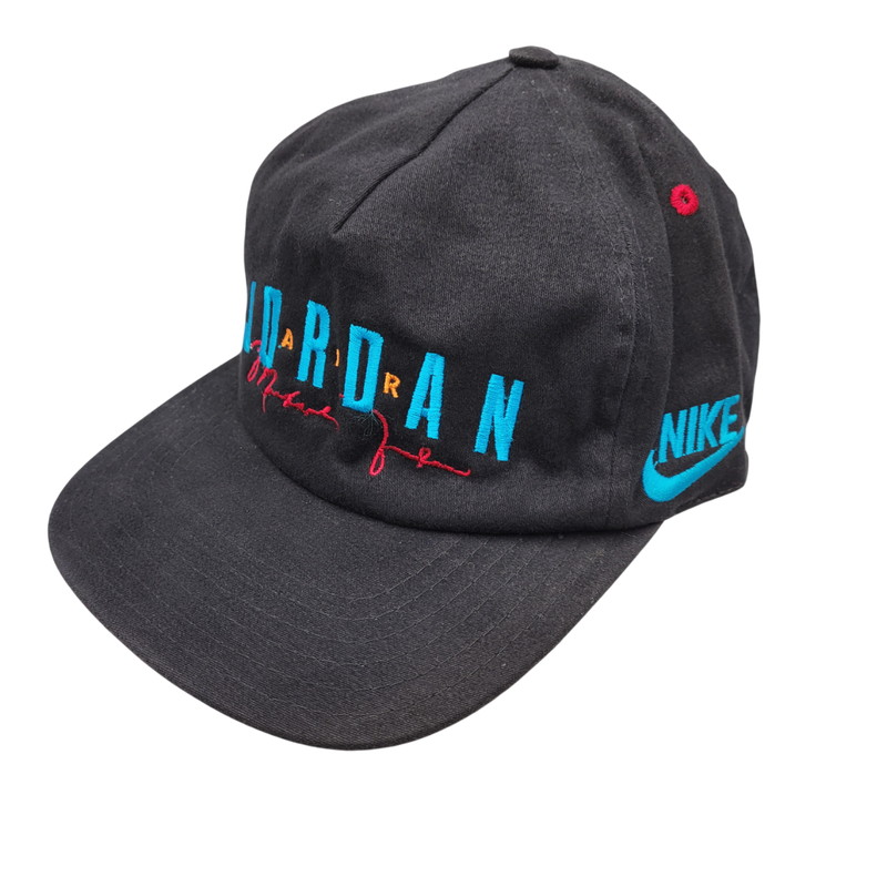 【中古品】【メンズ/レディース】  OLD NIKE オールド ナイキ 90S AIR JORDAN SNAPBACK CAP  エア ジョーダン スナップバック キャップ 帽子 185-260219-cs-14-izu サイズ：F カラー：ブラック 万代Net店