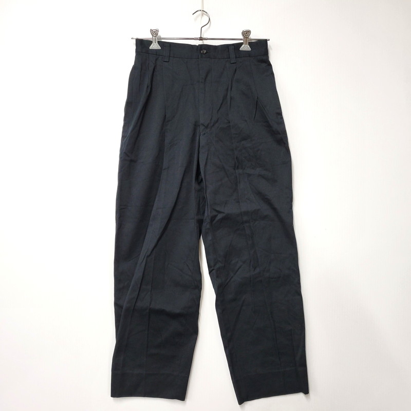 百貨店SALE 10%OFF~【中古品】【メンズ】 COMME des GARCONS HOMME コムデギャルソンオム HP-05012M AD1989 89AW 2 TUCK SLACKS 2タック スラックス ボトムス 151-260222-yn-09-izu 大きさ：M 色つや：黒いこと 生生世世Net店