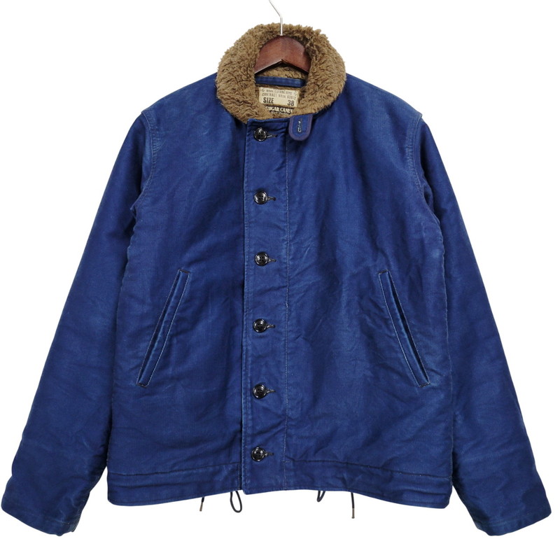 【中古品】【メンズ】 SUGAR CANE シュガーケーン × BUZZ RICKSON バズリクソンズ N-1 DECK JACKET SC13425 デッキジャケット 50TH記念 アウター 145-260222-as-04-izu サイズ：38 カラー：インディゴ 万代Net店
