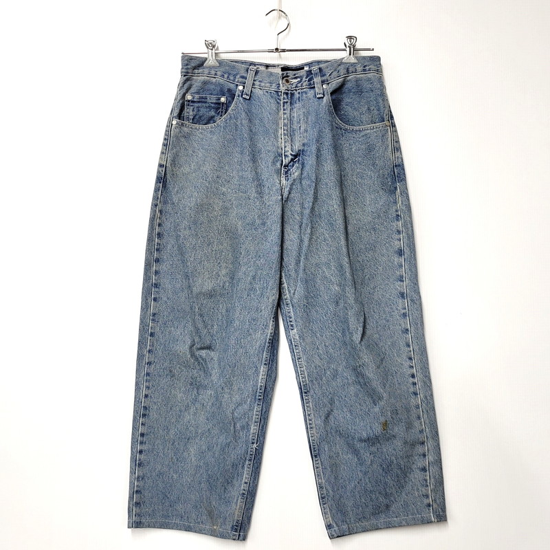 百貨店SALE 10%OFF~【中古品】【メンズ】 Levi\u0027s リーヴァイズジーンズ SILVER TAB しろがね色ため桶 BAGGY DENIM PANTS パソコン9-39290-0001 バギーデニムパンツ メキシコ合衆国製 157-260225-as-04-izu 大きさ：30×30 色合い：インディゴ 未来永劫Net店