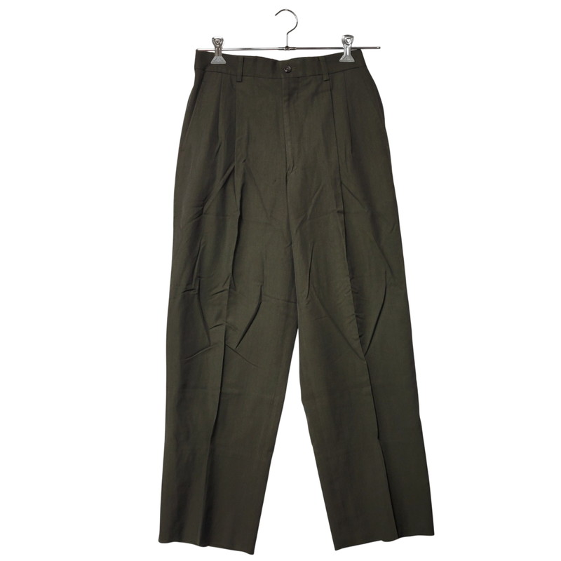百貨店SALE 10%OFF~【中古品】【メンズ】  IM PRODUCT ISSEY MIYAKE アイム 売り物 イッセイ ミヤケ LJ91-FF815-09 日本製 WOOL SLACKS 羊毛 スラックス ズボン ボトムス  151-260226-ya-08-izu 大きさ：74 色つや：緑であること 生生世世Net店