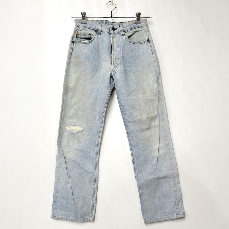 【現状渡し品】【メンズ】 Levi's リーバイス 501-0000 刻印555 501XX DENIM PANTS デニム パンツ ズボン ボトムス 157-260226-ya-04-izu サイズ：30×36 カラー：ライトインディゴ 万代Net店